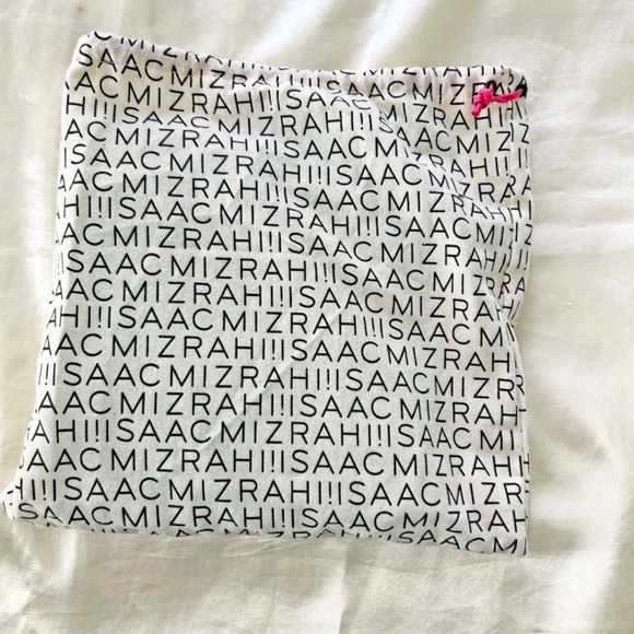 SHOULDER BAG, ISAAC MIZRAHI, SOFT LEATHER, SLIM, QUILTED, TURQUOISE, TOP ZIP - Picture 3 of 8